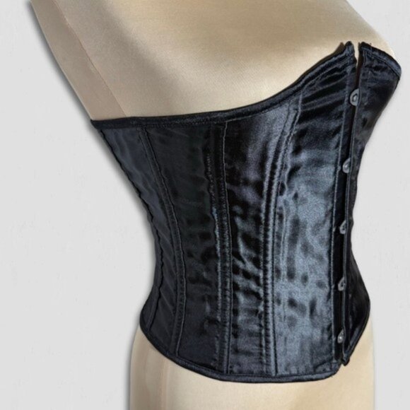 Spirit Halloween Corset Mesh Top Gothic Black Large - Picture 2 of 12